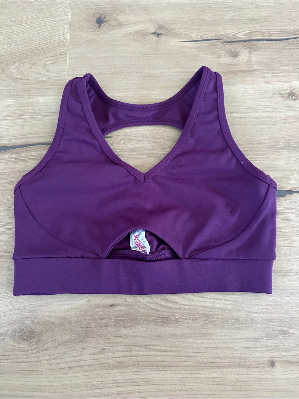 Supportive Purple Racerback Nursing Sports Bra